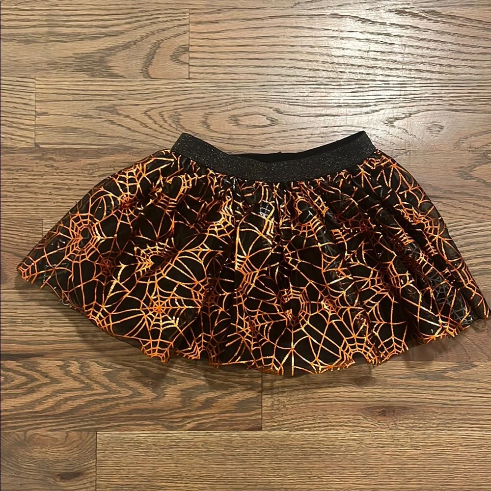 Girls Halloween tulle skirt 3T EUC